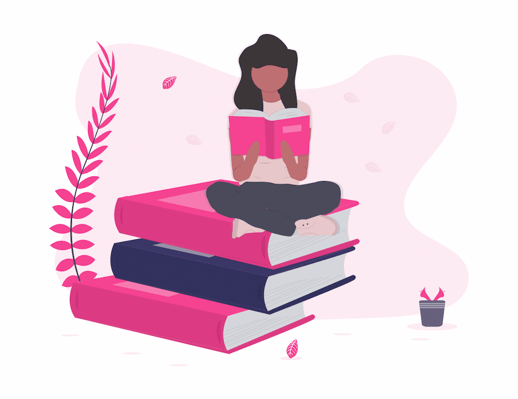 Nancy mit Büchern