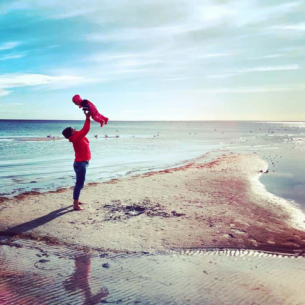 Nancy am Strand